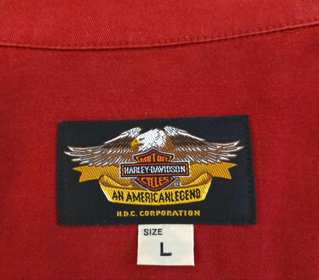 90S　HARLEY−DAVIDSON　短丈コットンブルゾン　スイングトップ