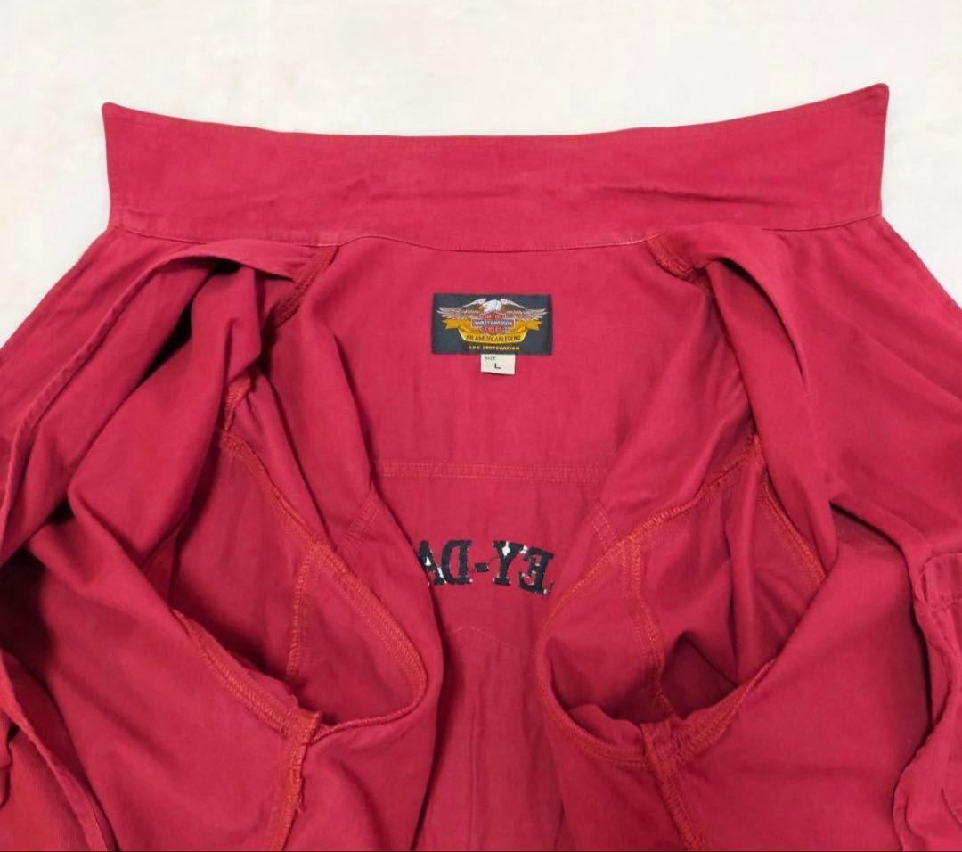 90S　HARLEY−DAVIDSON　短丈コットンブルゾン　スイングトップ