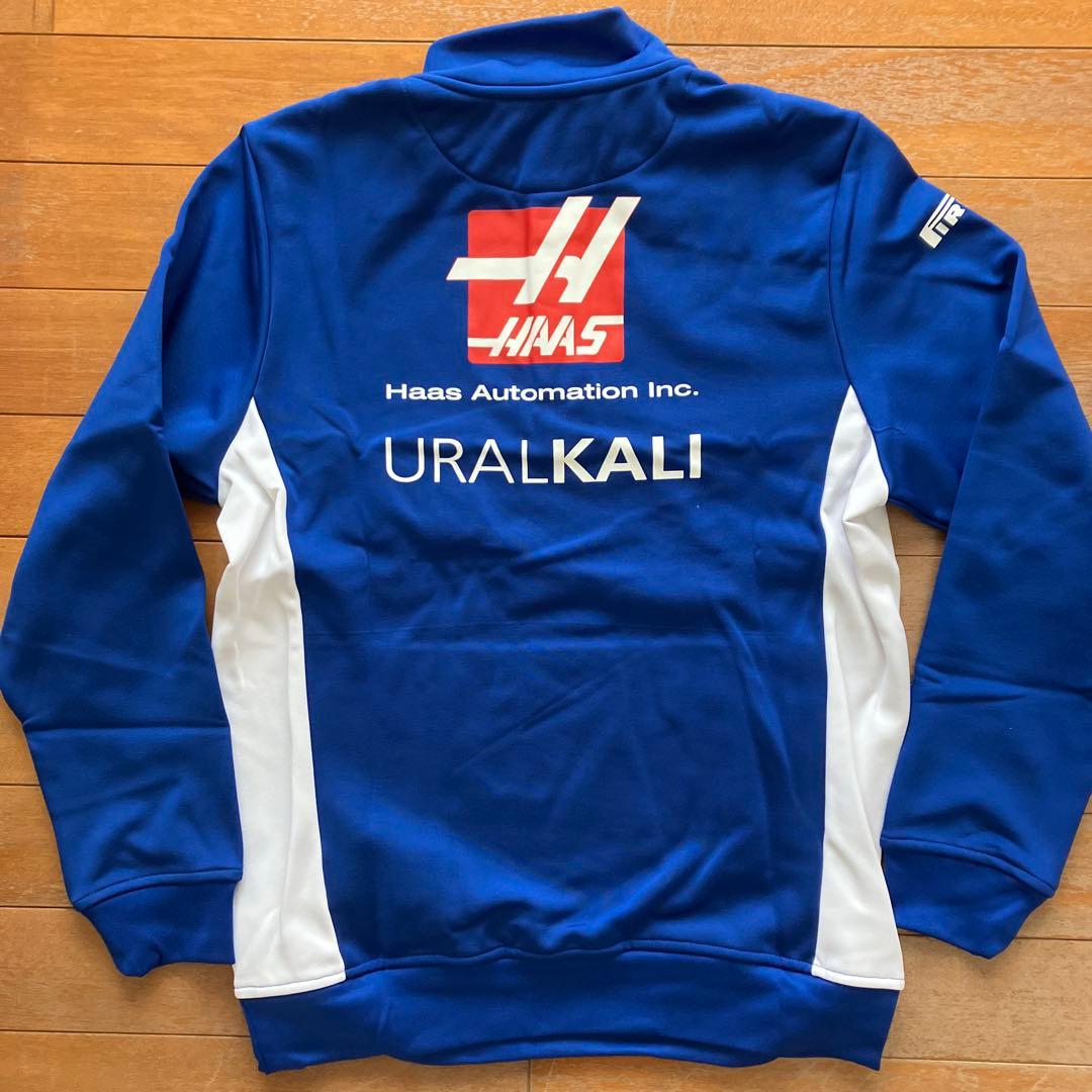 ハース　F1 チーム　スタッフ用　ハーフジップスウェット　厚手　チーム支給品￼