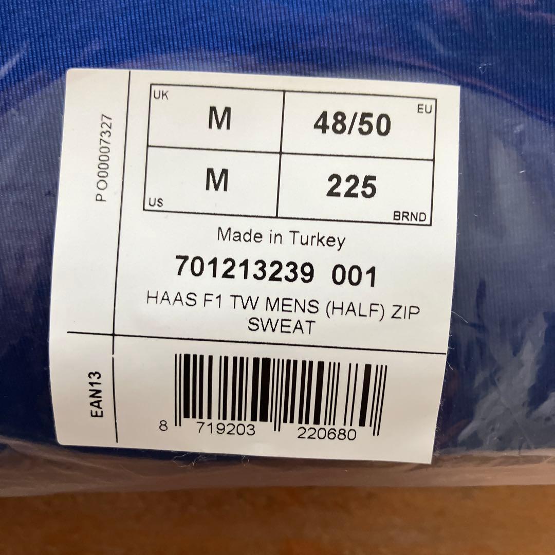 ハース　F1 チーム　スタッフ用　ハーフジップスウェット　厚手　チーム支給品￼