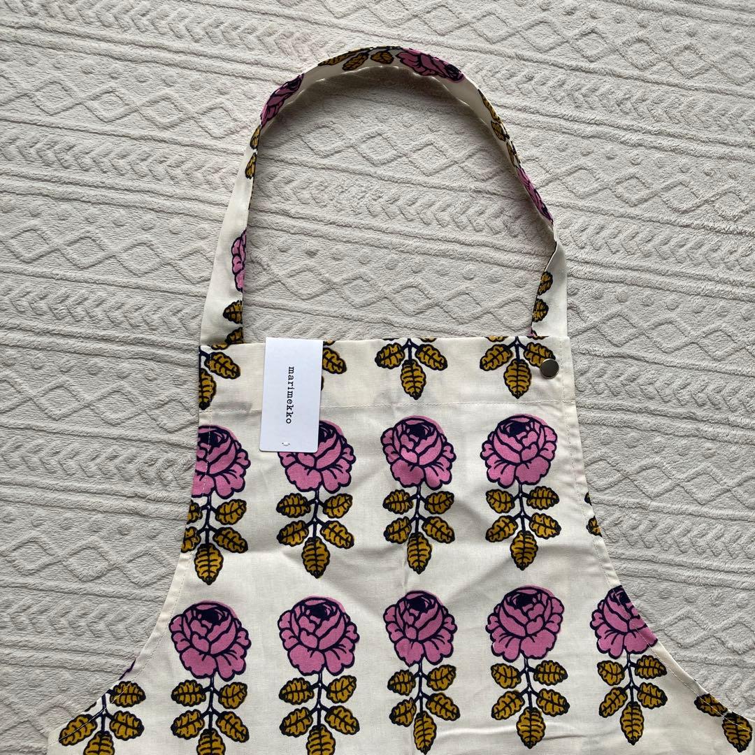 国内正規品 新品 marimekko ヴィヒキルース エプロン ピンク 日本限定