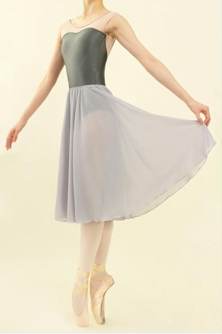 unoa　リハーサルプルオンスカート　ライトグレー　バレエ用