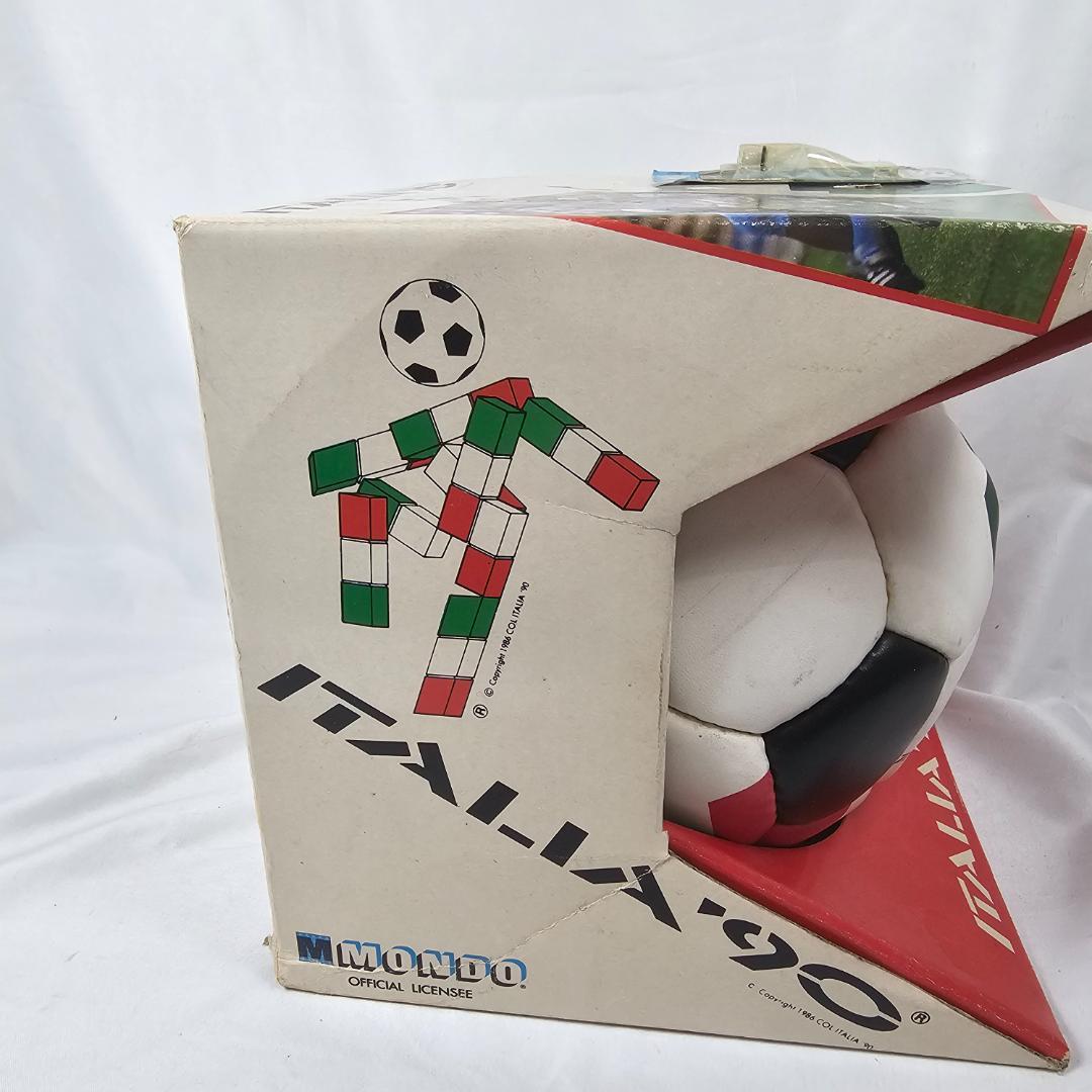 【希少】1990年 イタリアW杯 公式サッカーボール 当時物 MONDO社製箱付