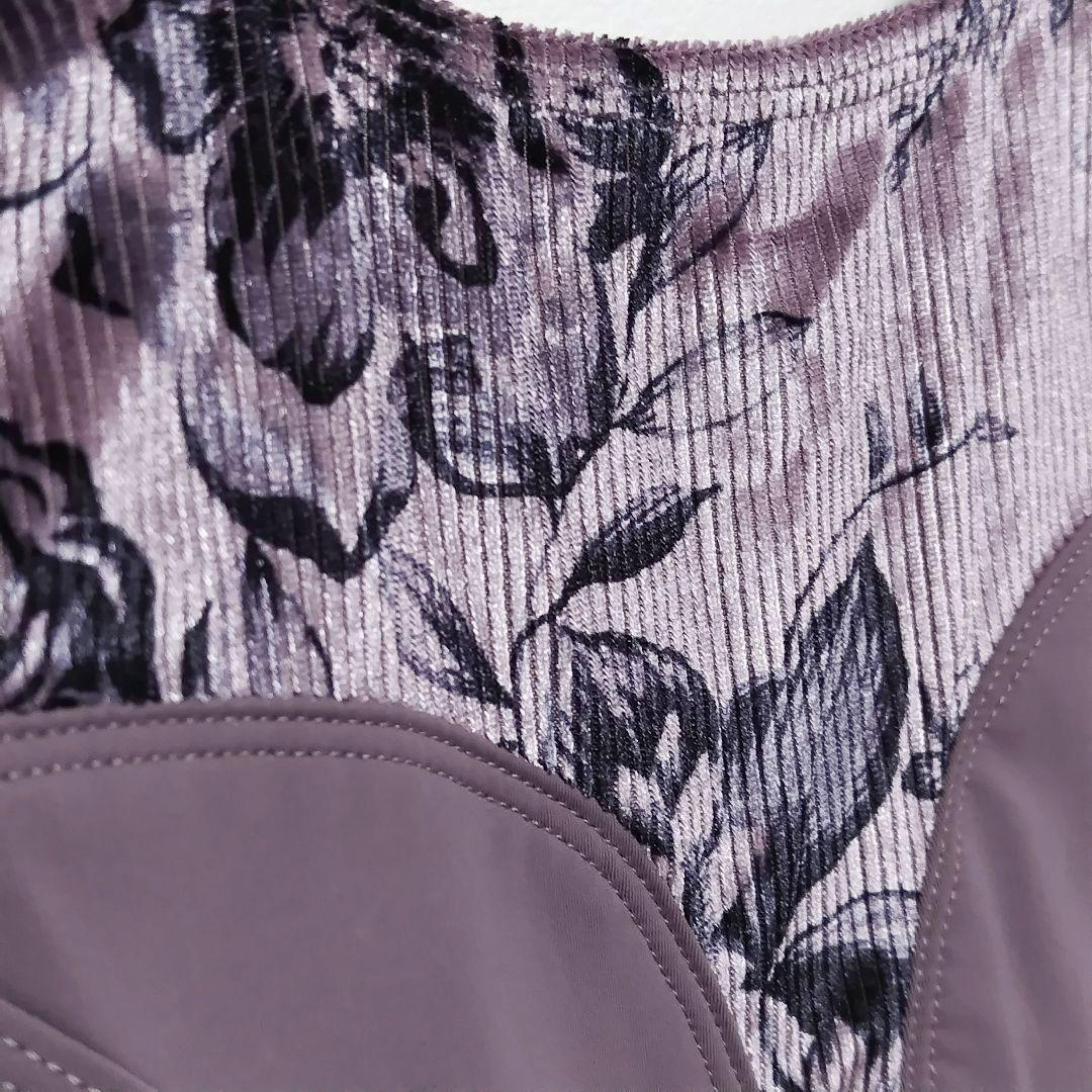 M ダンス ド パリ ベロアヴィンテージプラム レオタード ＊ バレエ ダンス