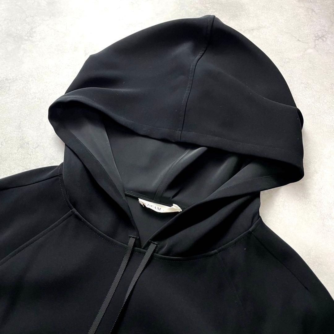 高級感✨アディアム ロングワンピース フリル リボン フード 黒 近年モデル S