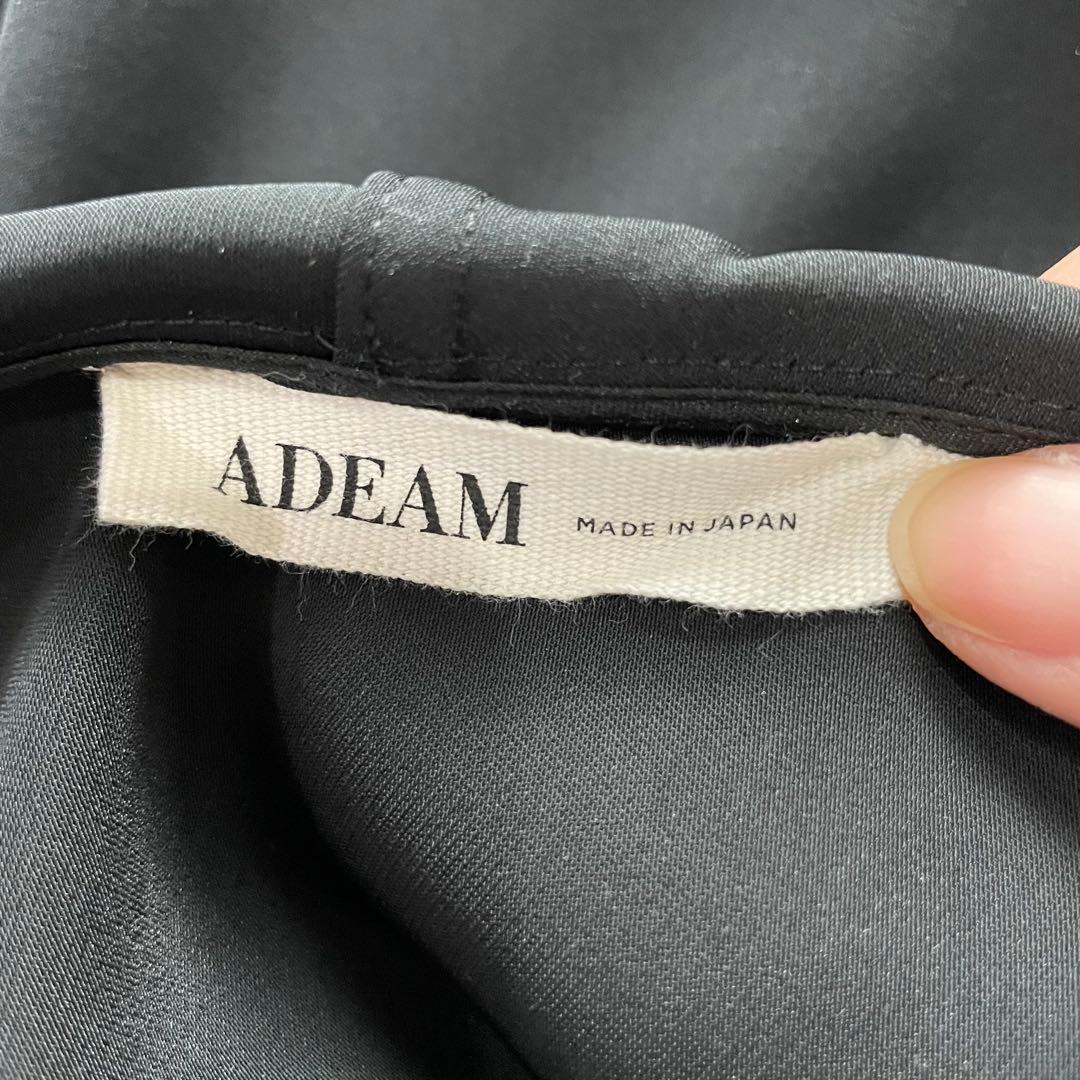 高級感✨アディアム ロングワンピース フリル リボン フード 黒 近年モデル S