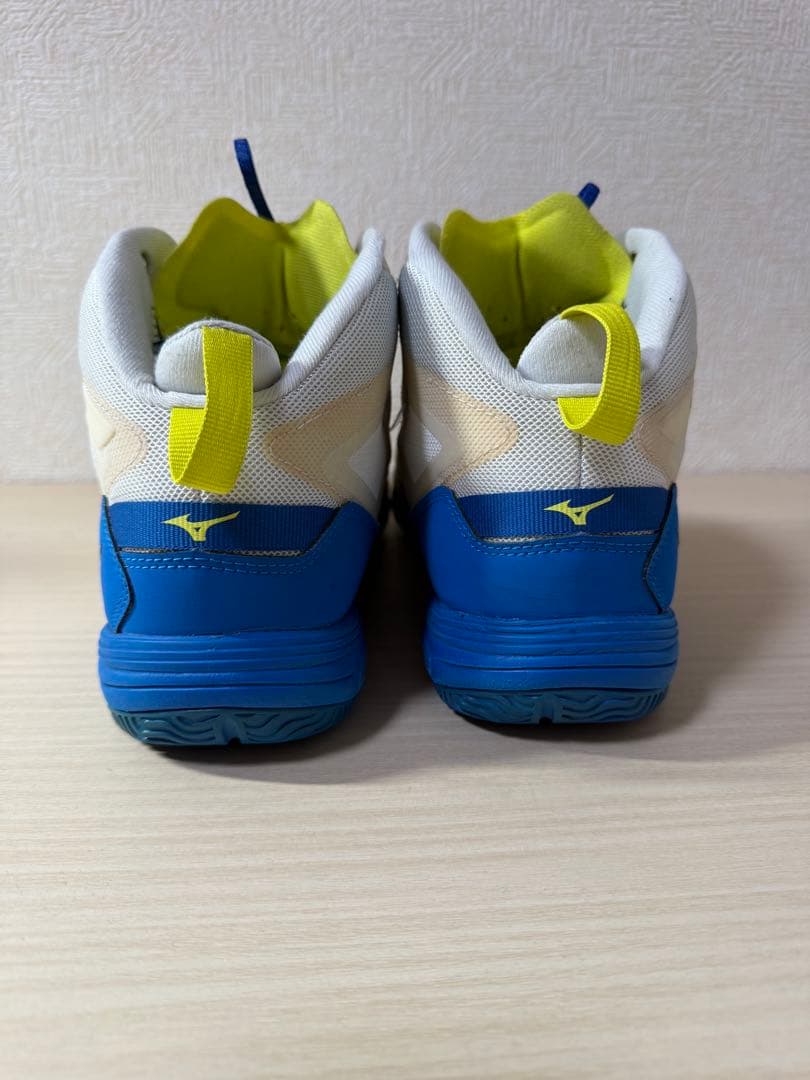 ミズノ　ランニングシューズ　トレーニングシューズ　ブルー×イエロー　27