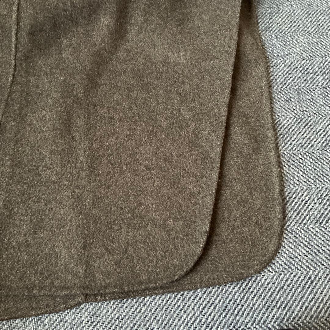 CLOCHEグレー ケープコート ボタン付き