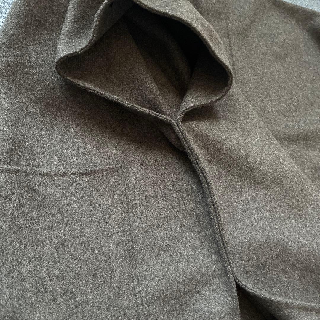 CLOCHEグレー ケープコート ボタン付き