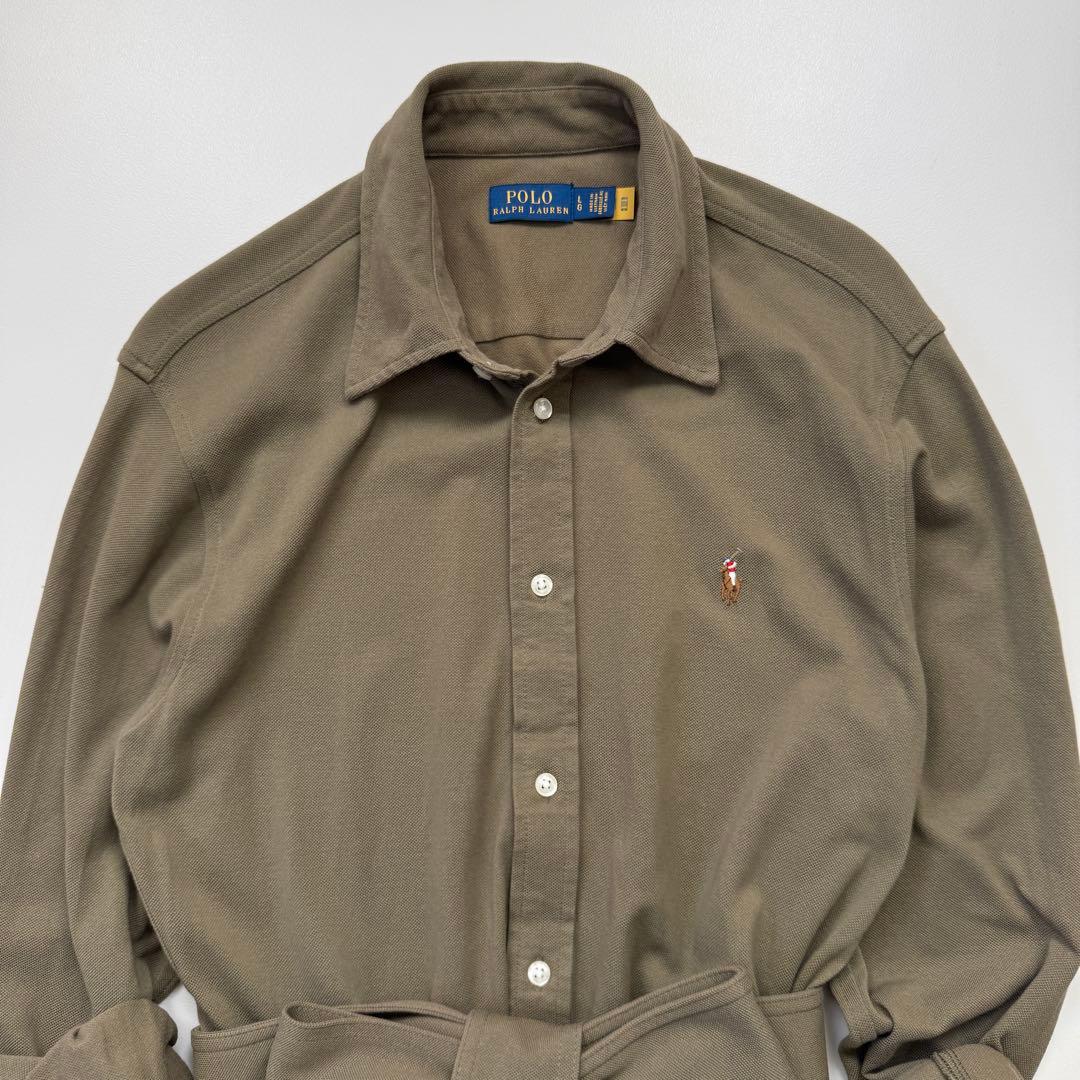 美品✨現行 ポロラルフローレン 鹿の子 ポロシャツワンピース Aライン