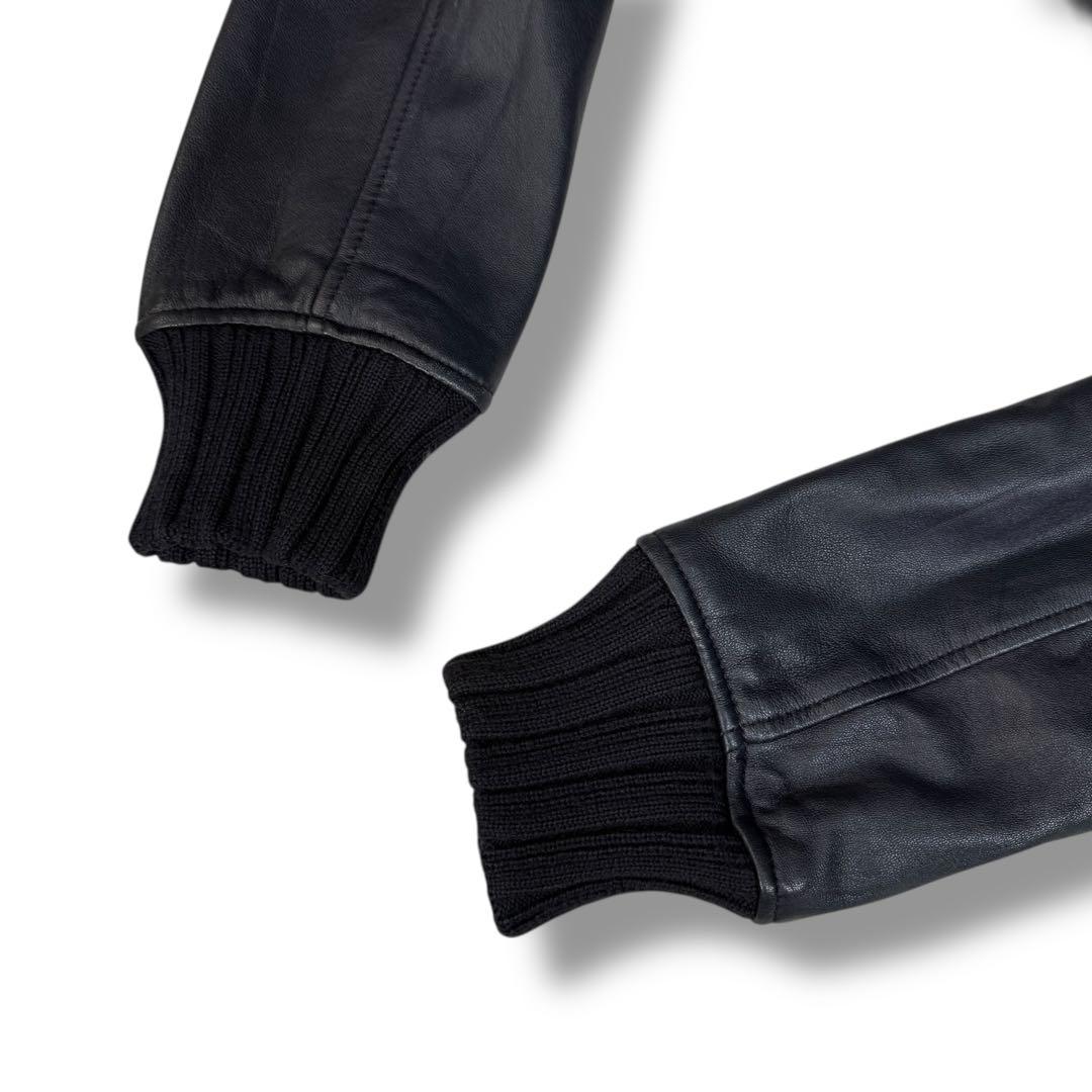 極美品 Schott 100周年モデル ラムレザー 刺繍ロゴ レザージャケット