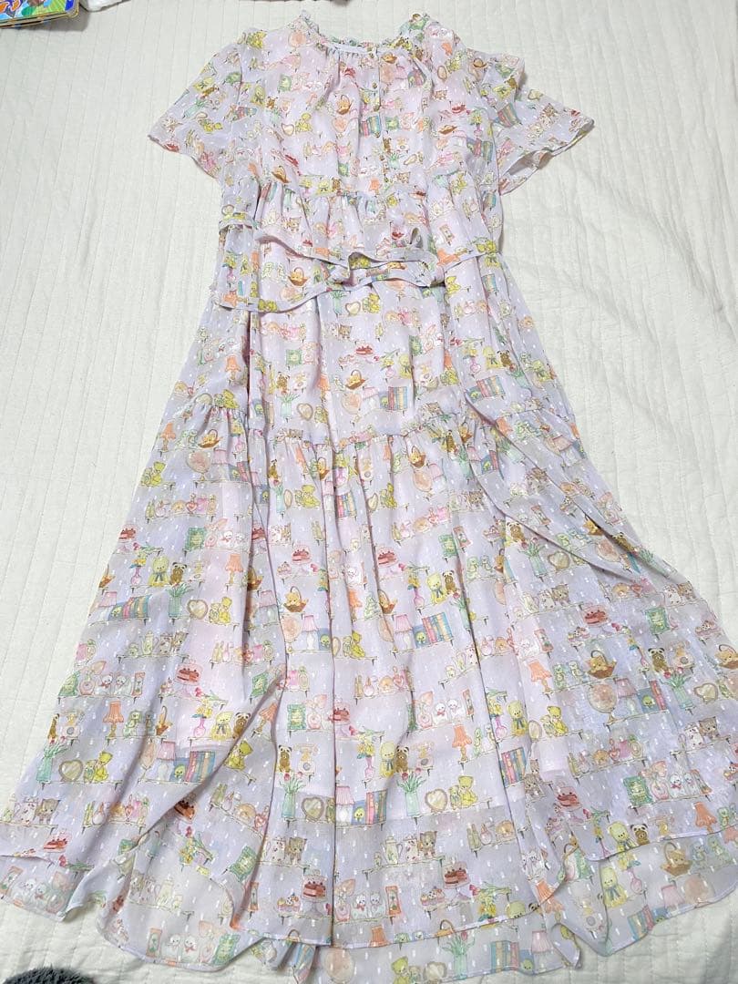 ユキエモン 7th 2023 春　テキスタイルワンピース　バンビーナ　ペチコート