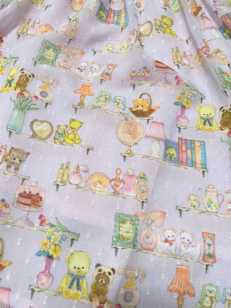 ユキエモン 7th 2023 春　テキスタイルワンピース　バンビーナ　ペチコート