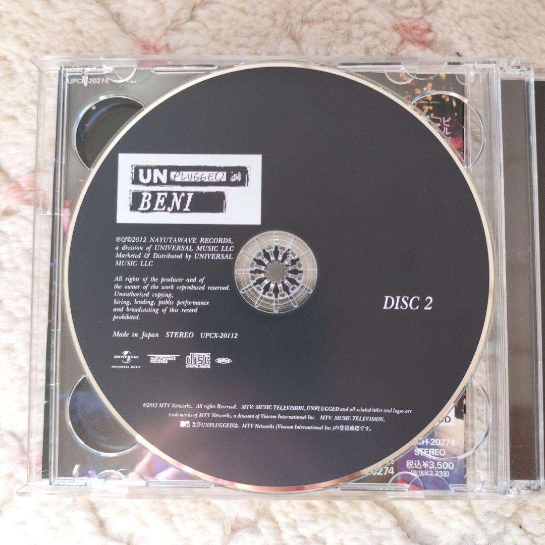 BENI / MTV UNPLUGGED CD+DVD 安良城紅 帯付・美品