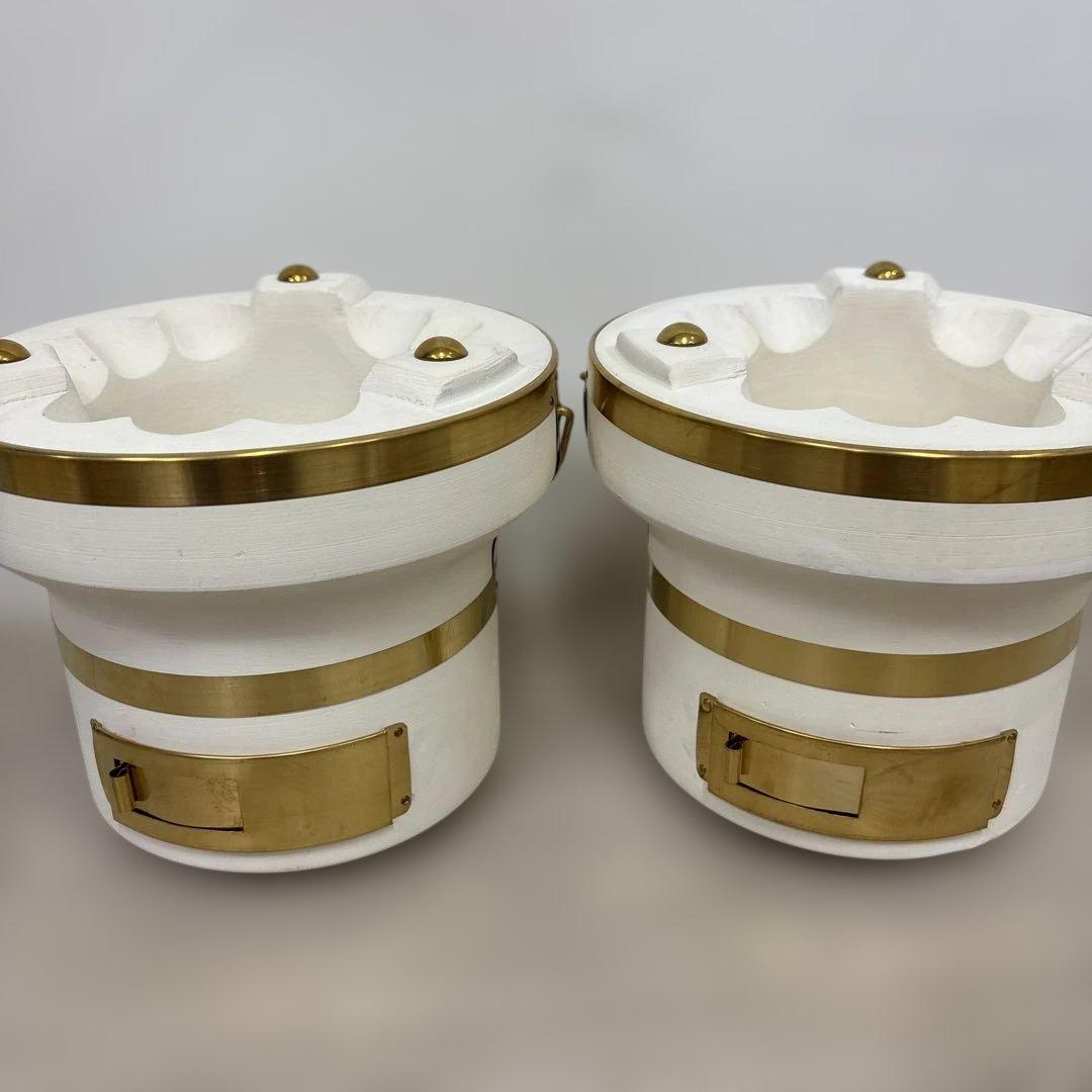 【入手困難】 ちろり 七輪本舗 天然珪藻土岩　切り出し七輪　3個セット