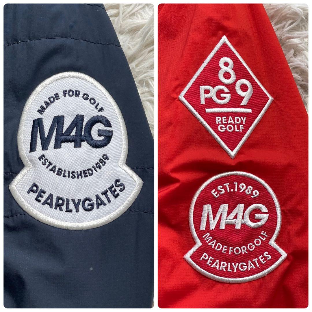 PEARLY GATES リバーシブル 4way ナイロンジャケット 着脱袖 紺