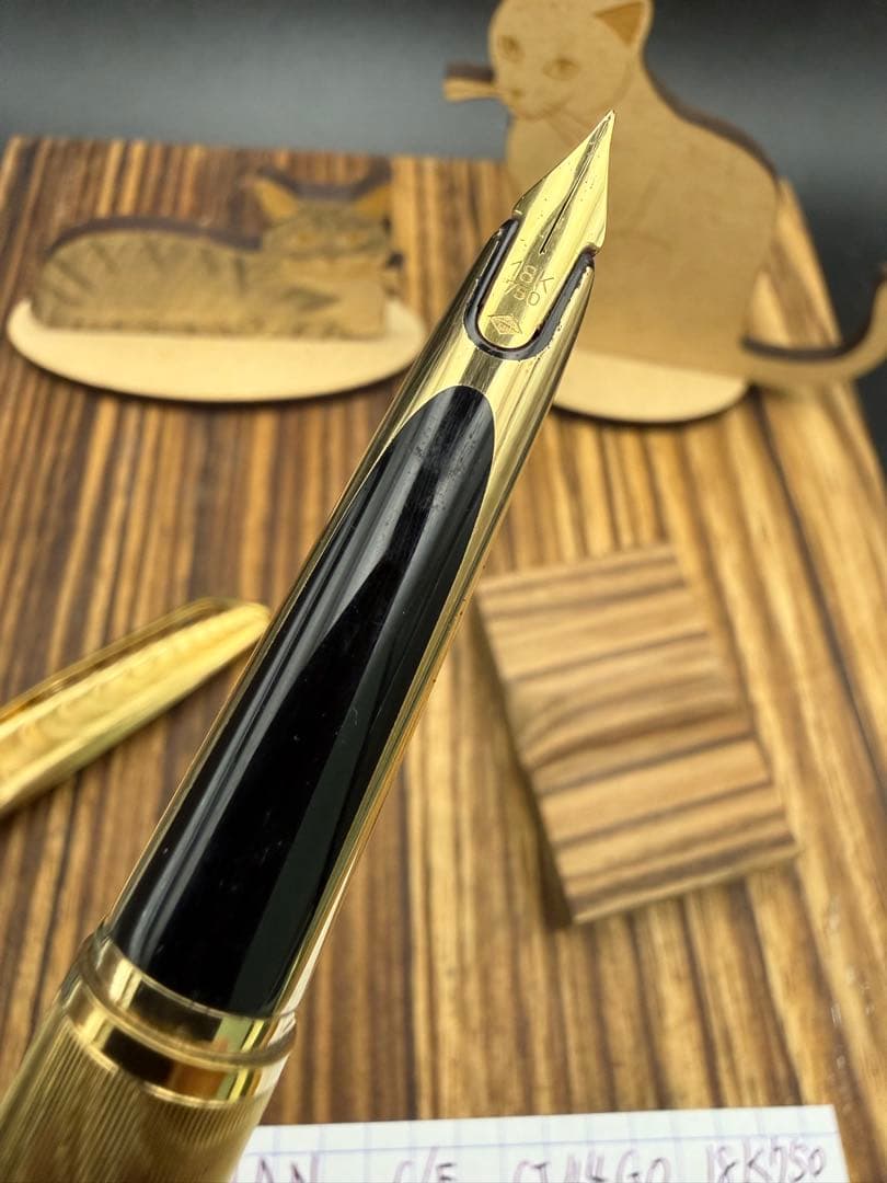 WATERMAN 万年筆 CF-44T 18K モアレ 18KG.P