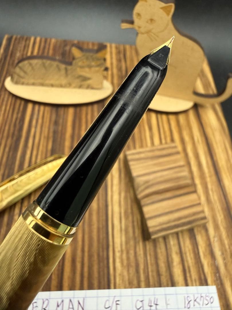 WATERMAN 万年筆 CF-44T 18K モアレ 18KG.P