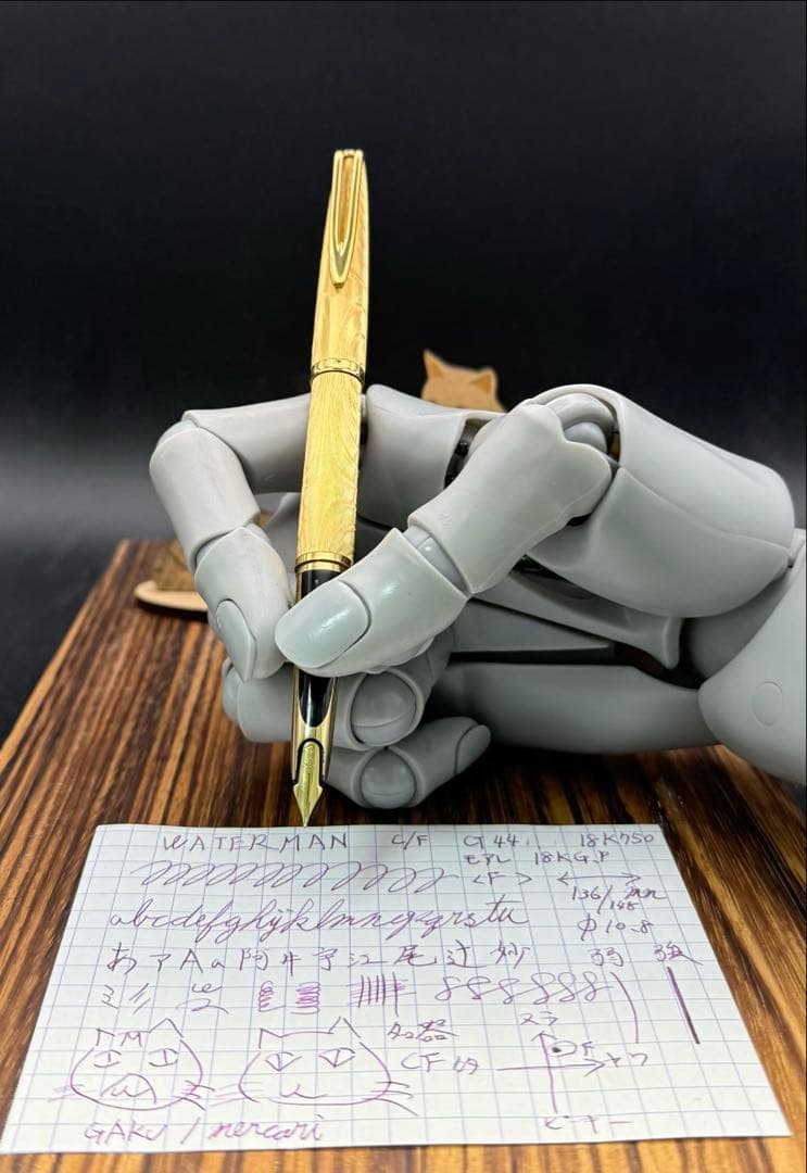 WATERMAN 万年筆 CF-44T 18K モアレ 18KG.P