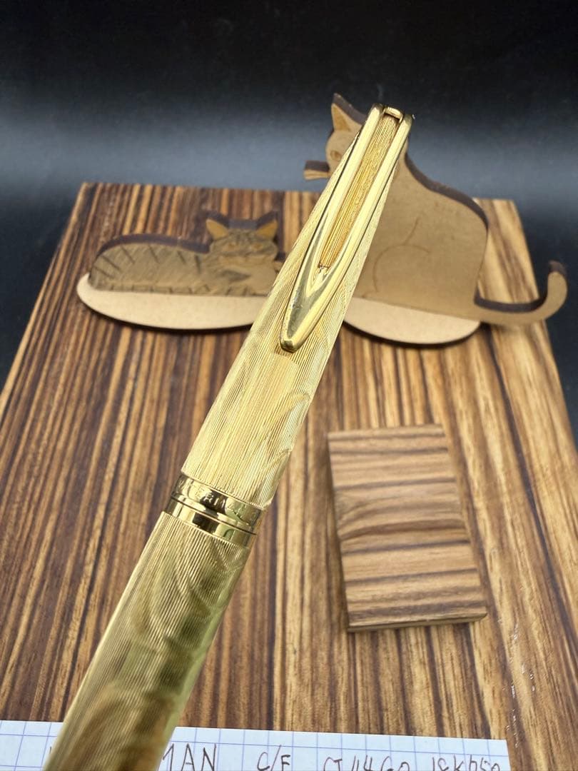 WATERMAN 万年筆 CF-44T 18K モアレ 18KG.P