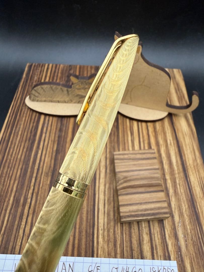 WATERMAN 万年筆 CF-44T 18K モアレ 18KG.P