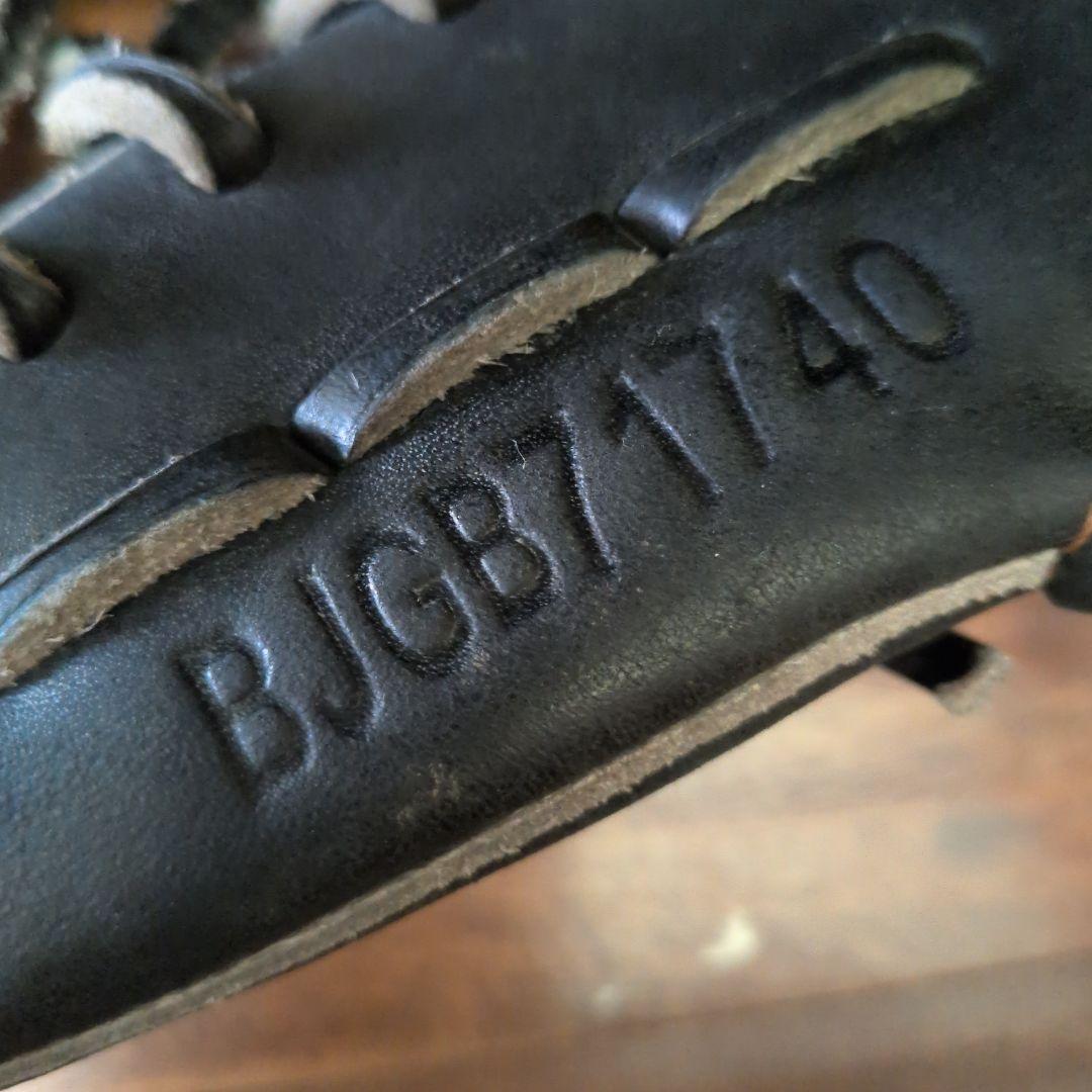 ZETT 黒 軟式少年野球グローブ オールラウンド用 右投 袋付