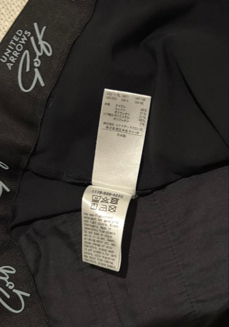 ユナイテッドアローズゴルフ　MENS ベーシック ジョガーパンツ　ゴルフウェア