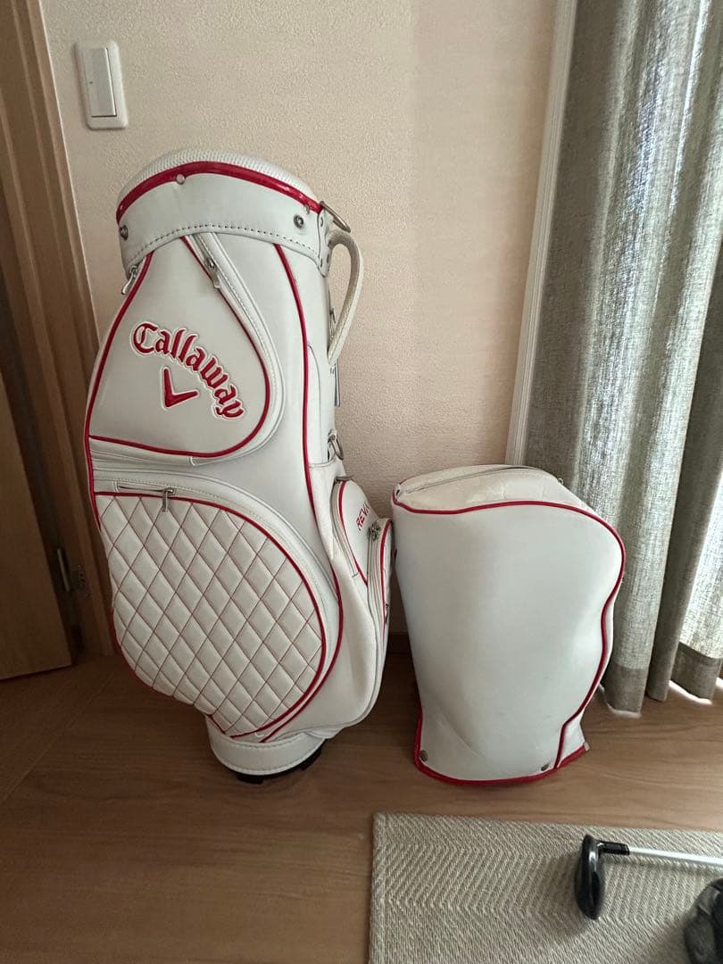 Callaway REVA キャディバッグ ホワイト/レッド 軽量