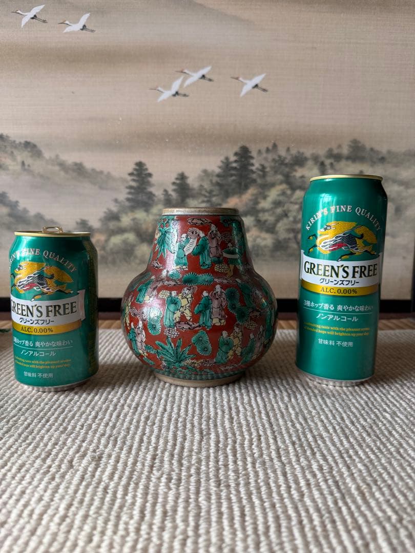 九谷焼　木米　陶器壺