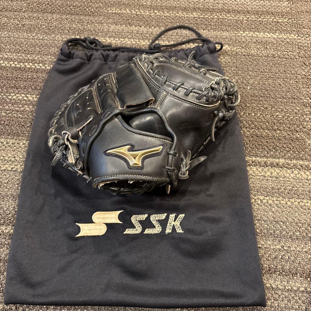 ★美品 ミズノ 軟式 グローバルエリートRG 號 キャッチャーミット ブラック★