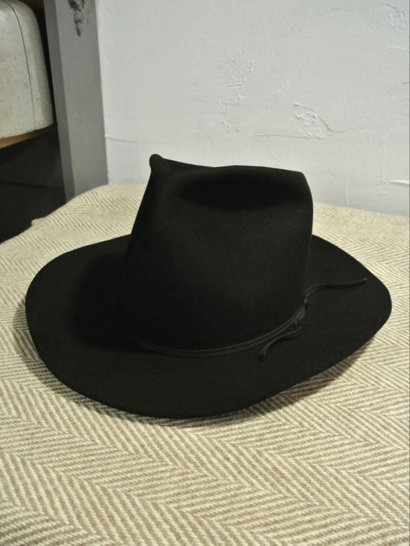 特価！ ヴィンテージ ビーバー ハット ブラック ウェスタン 黒 ステットソン