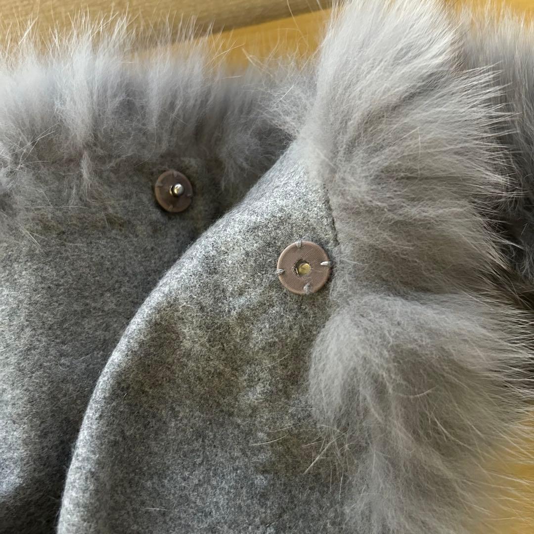 ダーマコレクション　ポンチョ　ケープコート　カシミヤ100%