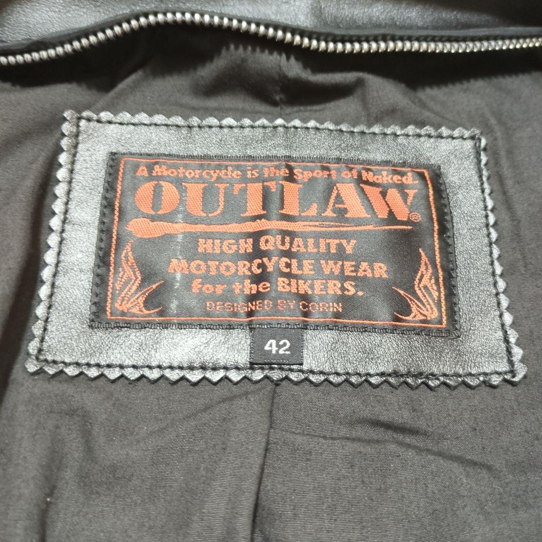 アウトロー OUTLAW レザージャケット ライダース 本革