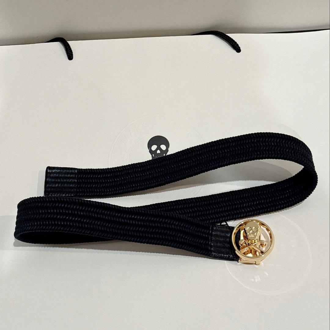 美品 ★ MARK&LONA ベルト レザー 革 ブラック 正規品