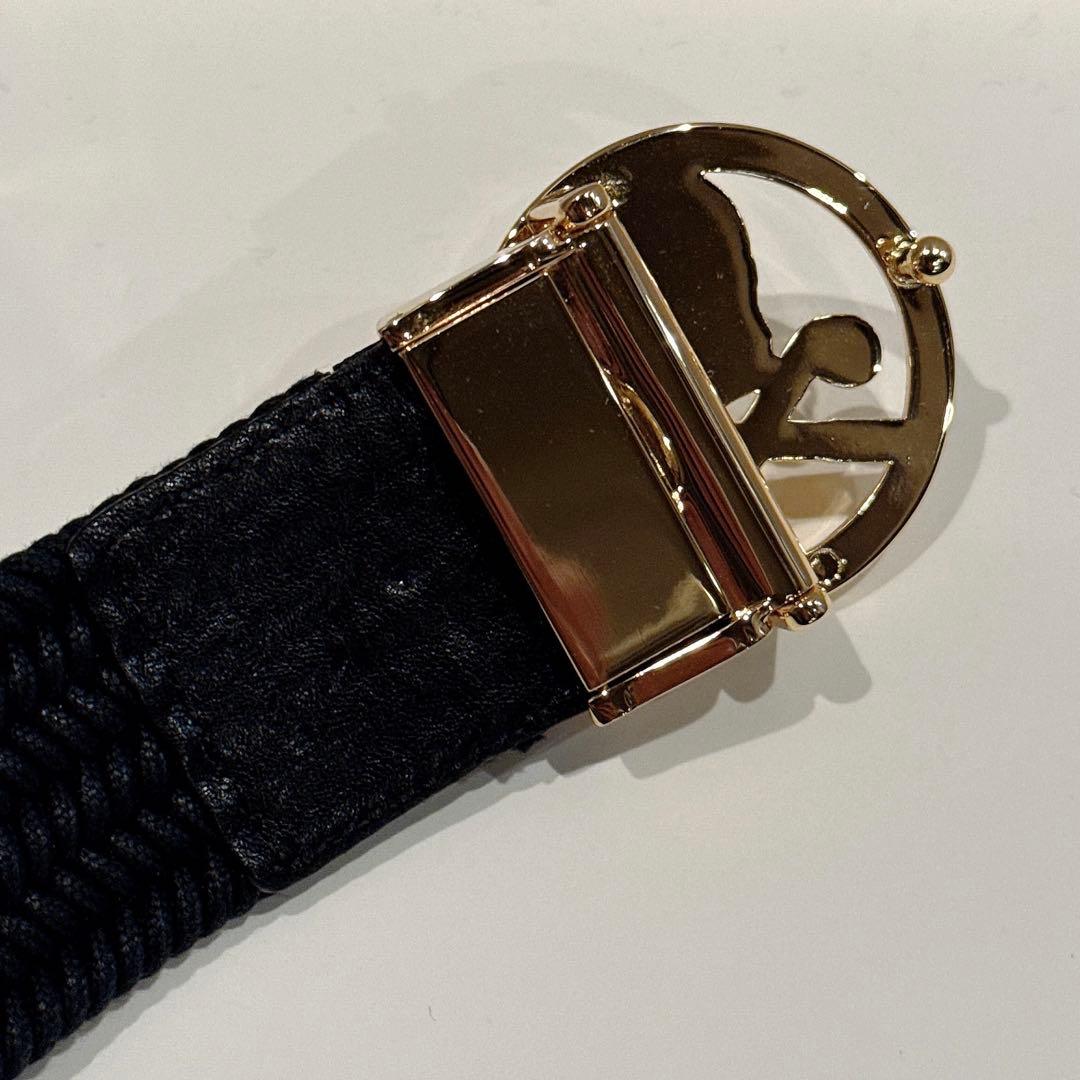 美品 ★ MARK&LONA ベルト レザー 革 ブラック 正規品