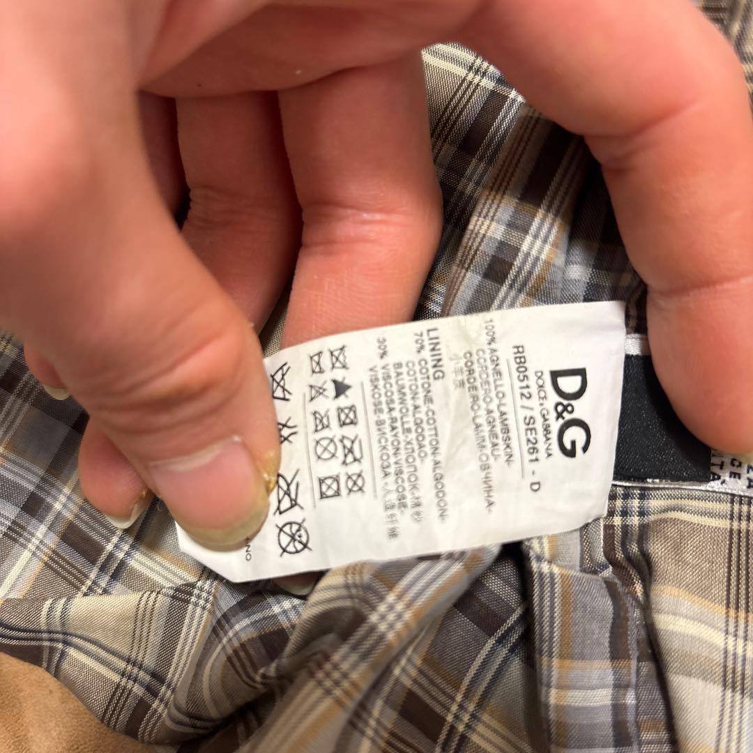 P*v様 dolce&gabbana LAMBSKIN lether jaket