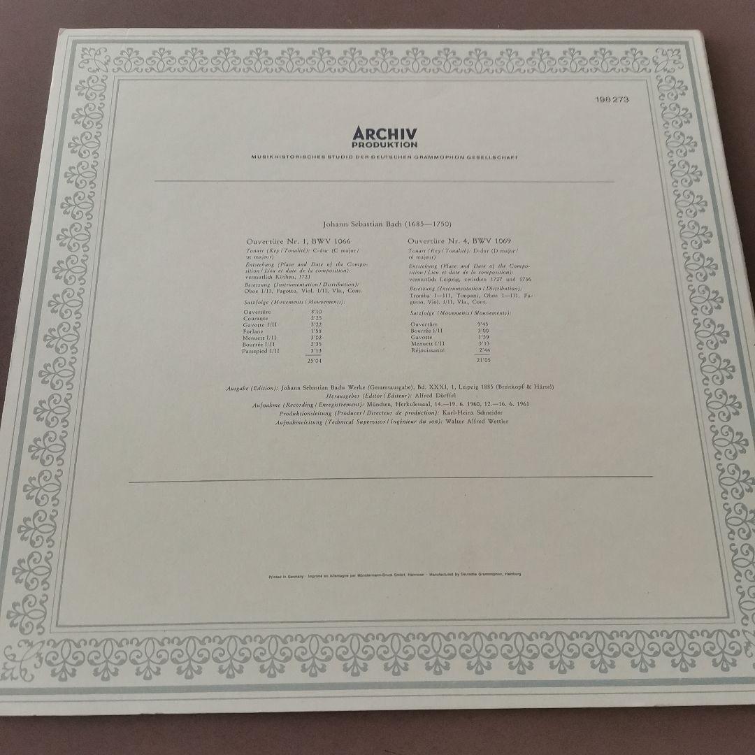 LP Johann Sebastian Bach LP オーヴェチュールNr.4