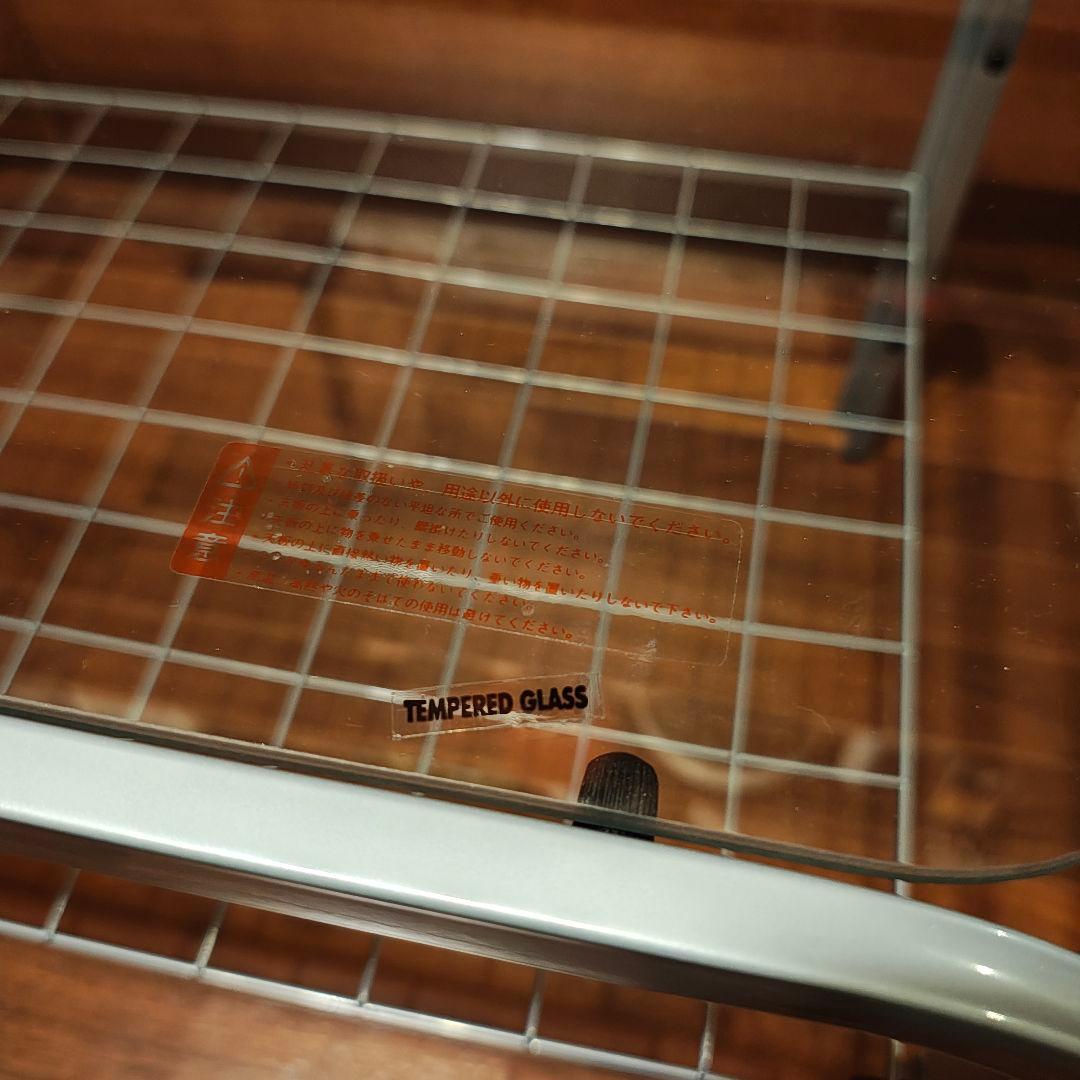 新品 未開封 ガラステーブル 昭和レトロ ミッドセンチュリー