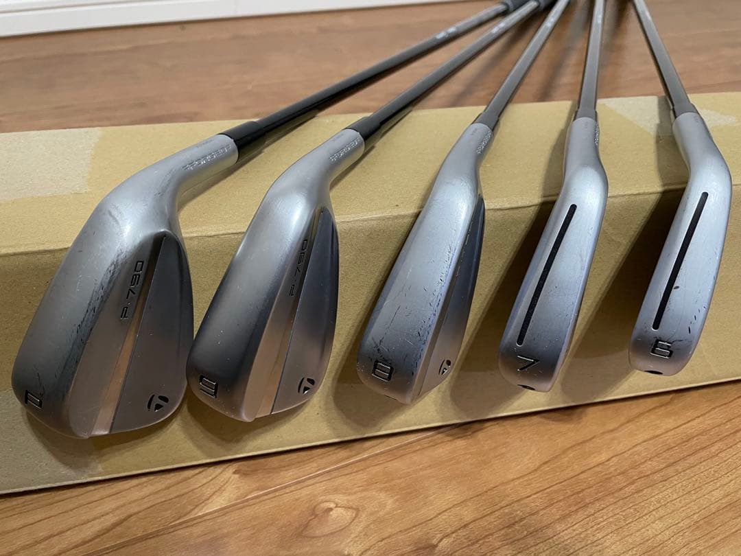 美品テーラーメイド★P790_2023アイアン5本セット★純正MCI80S