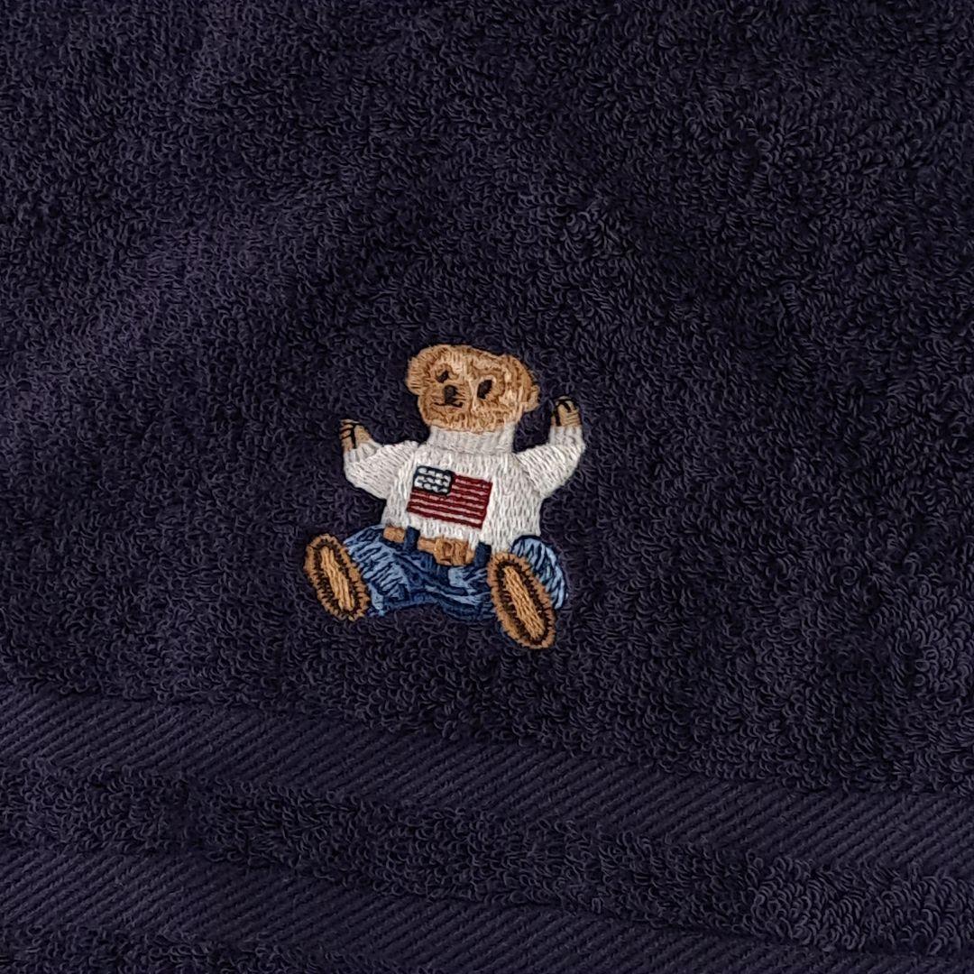 新品　ポロベア　刺繍　ラルフローレン　タオルセット　4枚　ペア　紺　白