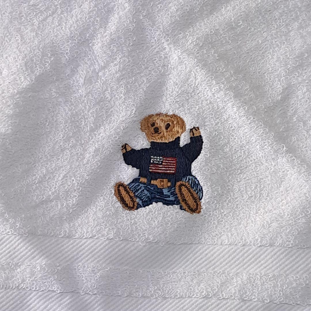 新品　ポロベア　刺繍　ラルフローレン　タオルセット　4枚　ペア　紺　白