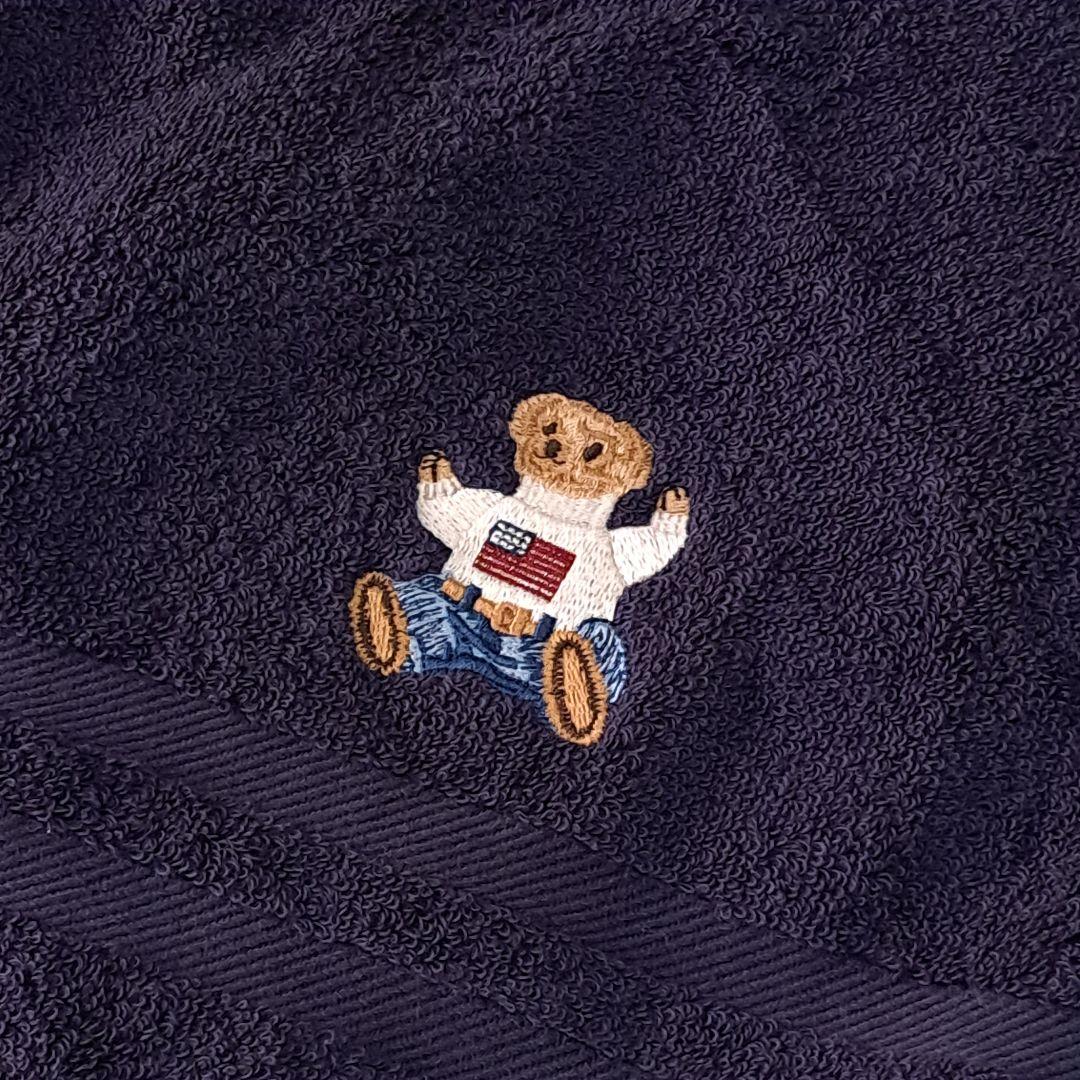 新品　ポロベア　刺繍　ラルフローレン　タオルセット　4枚　ペア　紺　白
