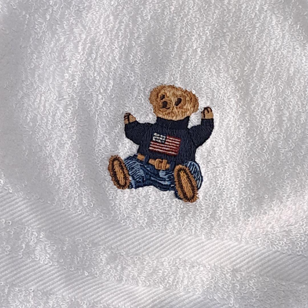 新品　ポロベア　刺繍　ラルフローレン　タオルセット　4枚　ペア　紺　白