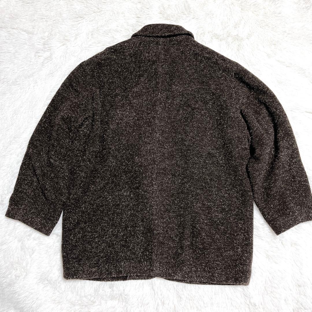 美品 ヨーガンレール ウール コート ジャケット シングル ボタン 黒 大きい