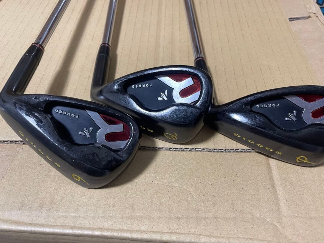 ロッディオ キャビティ フォージド ブラックアイアン7本セット　カバー付き