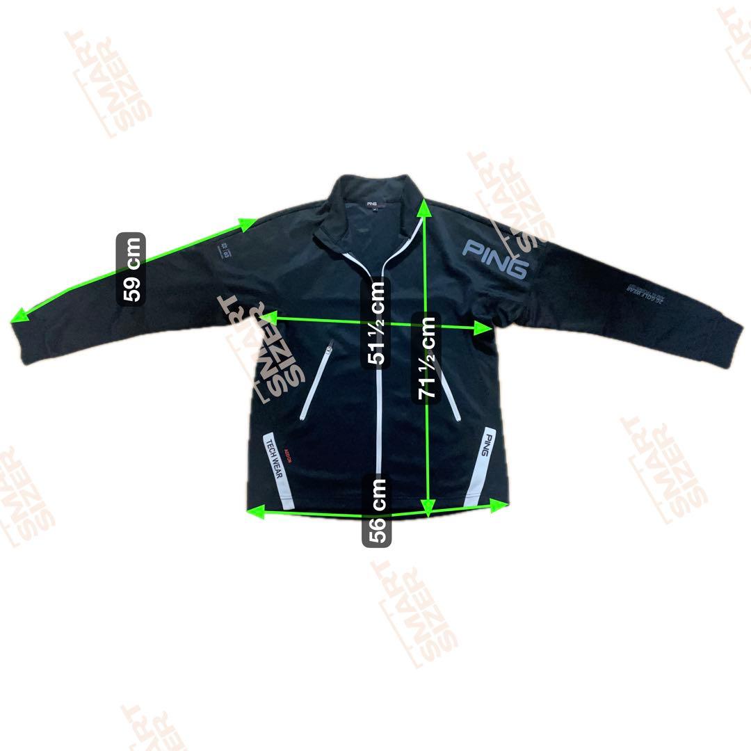 【希少モデルPING ゴルフ フルジップジャケット メンズ LL テックウェア黒