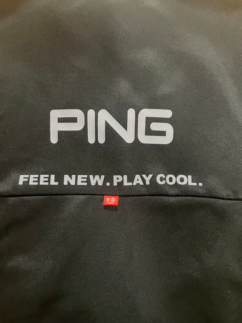 【希少モデルPING ゴルフ フルジップジャケット メンズ LL テックウェア黒