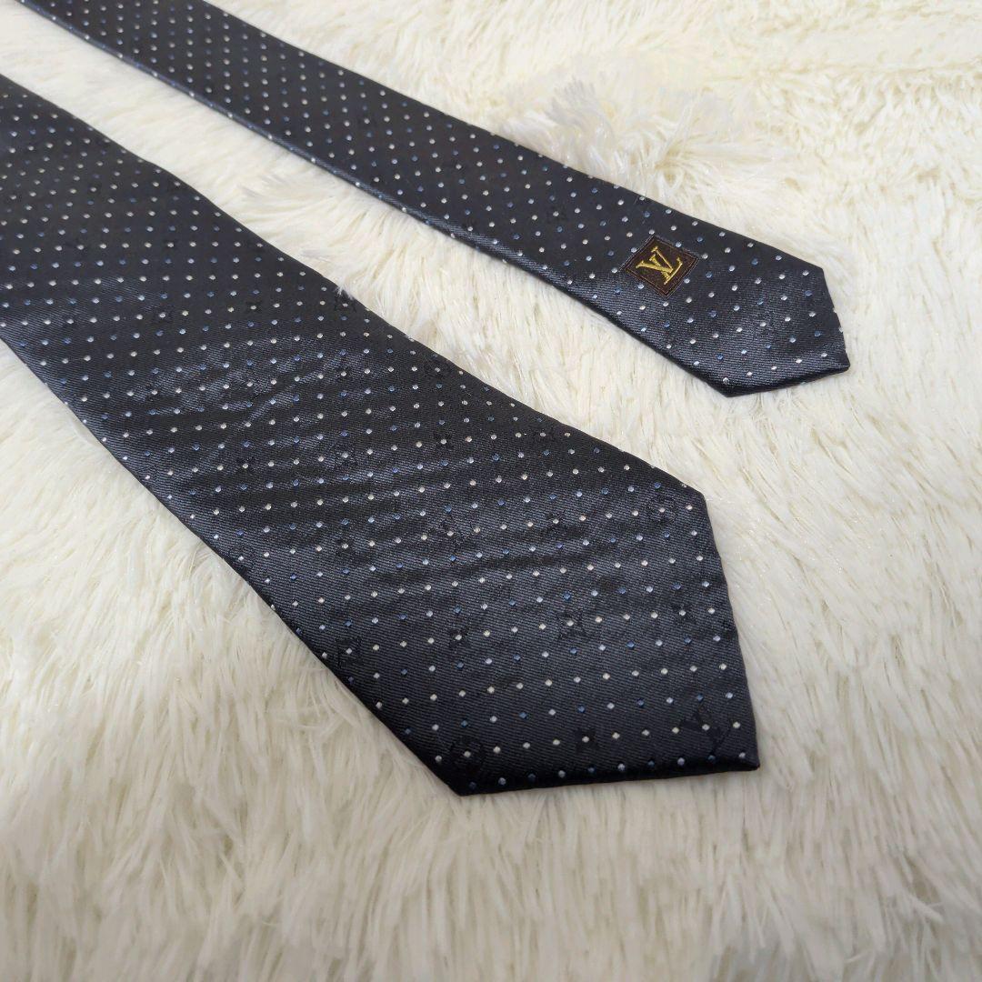 箱付き美品✨️　LOUISVUITTON　ネクタイシャドーモノグラム　ブラック