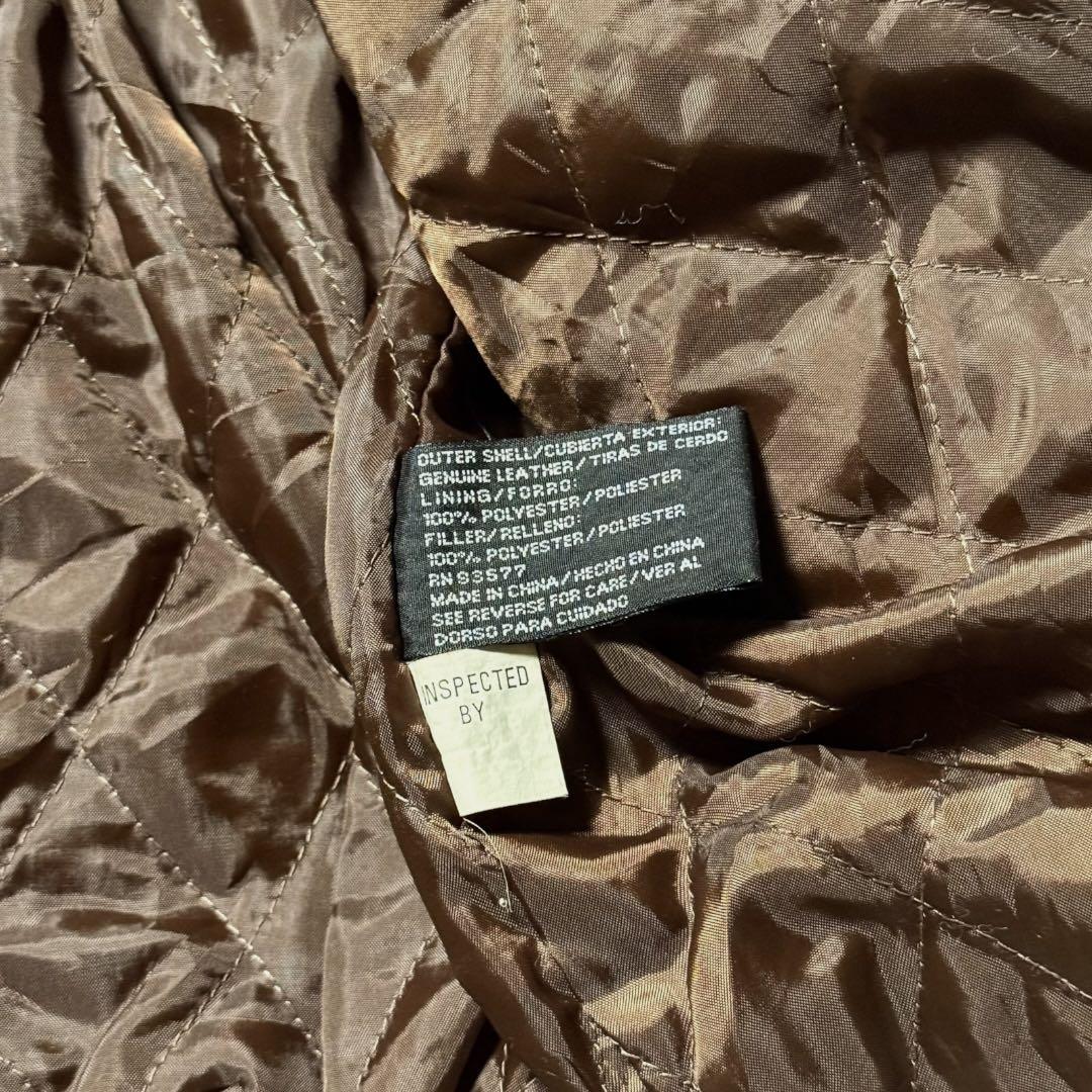 2347 古着90sセントジョンズベイスエードレザージャケット短丈ブラウン激渋