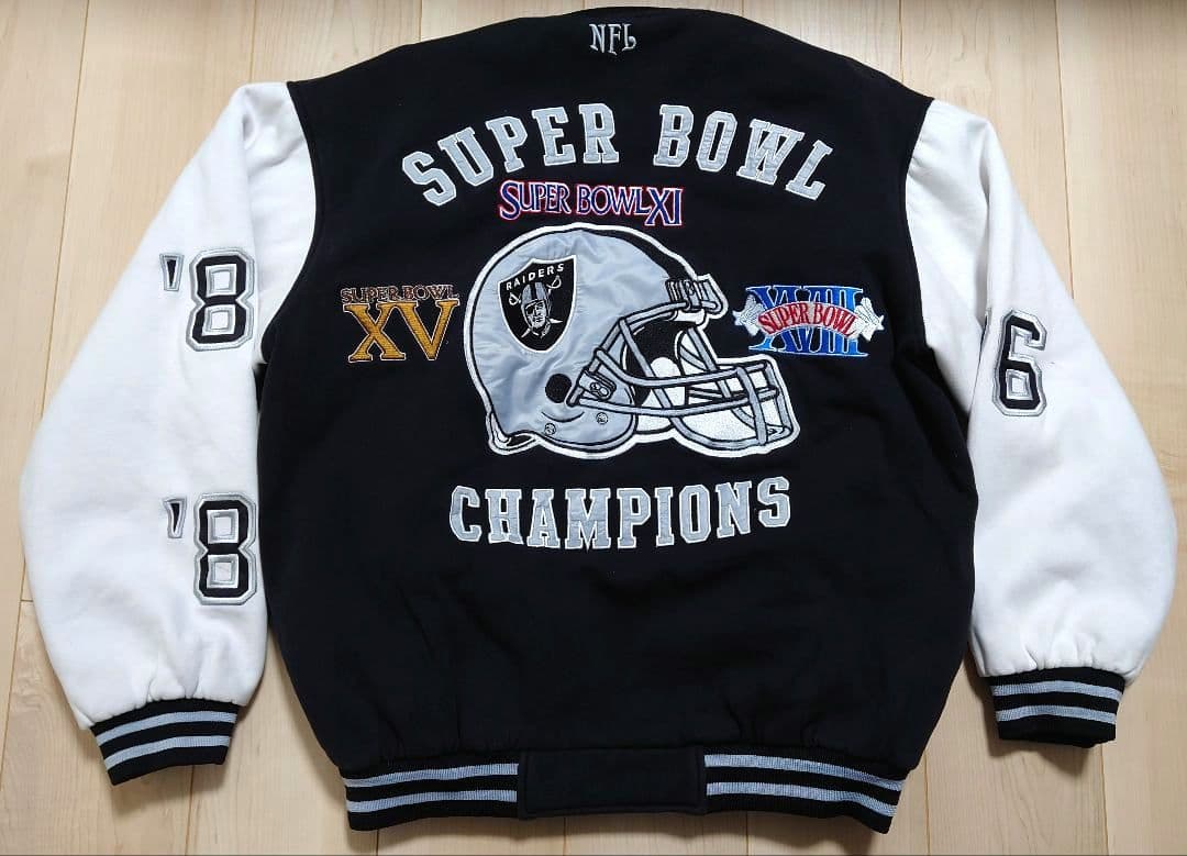 NFL オークランドレイダース スーパーボウルチャンピオンジャケット【LG】